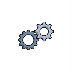 gear vector for website symbol icon presentation