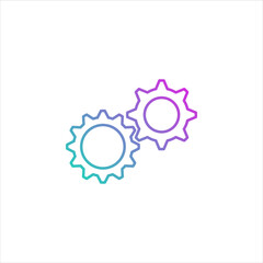 gear vector for website symbol icon presentation