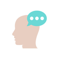 Mind icon in vector. Logotype