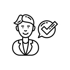 Trust icon in vector. Logotype