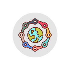 Connection icon in vector. Logotype