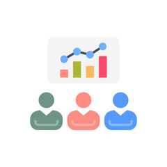 Presentation icon in vector. Logotype