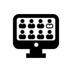 Meeting icon in vector. Logotype