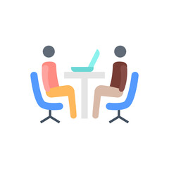 Fototapeta premium Interview icon in vector. Logotype