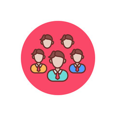 Executive Team icon in vector. Logotype