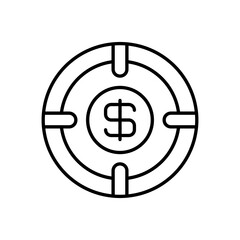 Business Goal icon in vector. Logotype