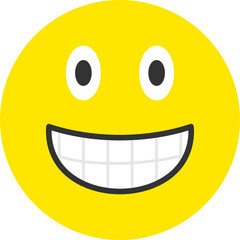 Fototapeta premium Grinning Face Icon
