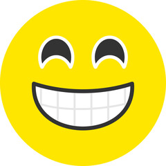 Grinning Face with Smiling Eyes Icon