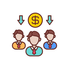 Team Effort  icon in vector. Logotype