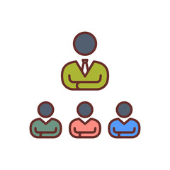 Executive Leadership icon in vector. Logotype