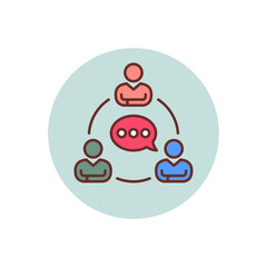 Communication icon in vector. Logotype
