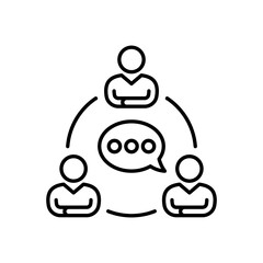 Communication icon in vector. Logotype