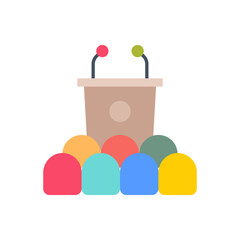 Presentation Audience icon in vector. Logotype