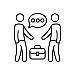 Business Communication icon in vector. Logotype
