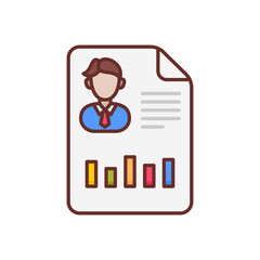 Personal Performance icon in vector. Logotype