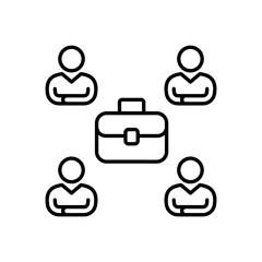 Business Community icon in vector. Logotype