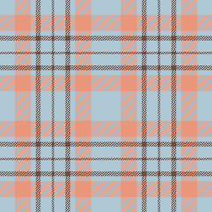 Plaid seamless pattern. Check fabric texture. Vector textile print.