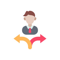 Business Choice icon in vector. Logotype