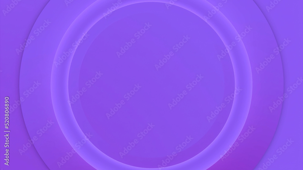 Poster slow moving 3d rings. design. stylish animation with moving centralized circles. rings move in cente