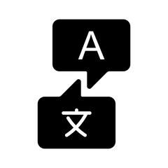 translate icon. translation sign. vector illustration