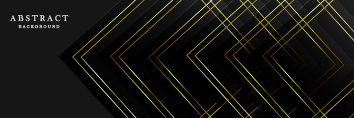 Luxury black gold background