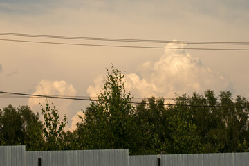 Clouds. Airborne condensation products of water vapor