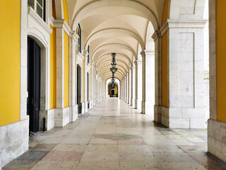 Looking Through an Archway in Lisbon