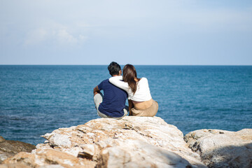 couple on the beach