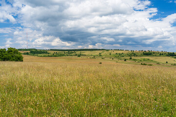 Das Naturschutzgebiet Lange Rh&ouml;n in der Kernzone des Biosph&auml;renreservat Rh&ouml;n, Hessen, Bayern, Deutschland