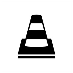 Construction cone icon, vector illustration design.