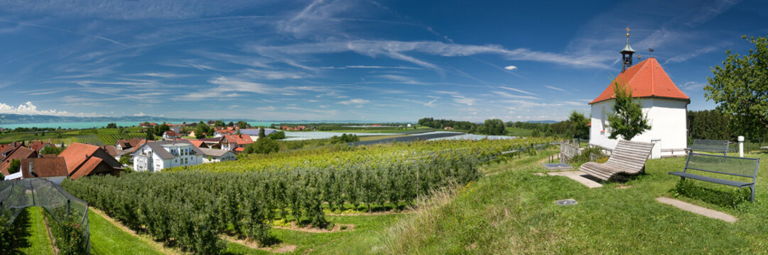 Panorama Aussichtspunkt Antoniuskapelle bei Nonnenhorn