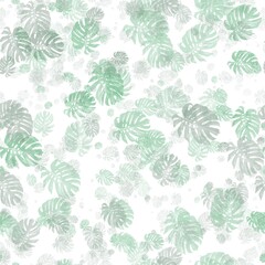 floral herbal leaves abstract seamless background pattern colorful fabric design print wrapping paper digital illustration texture wallpaper