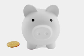 piggy bank isolated on white background