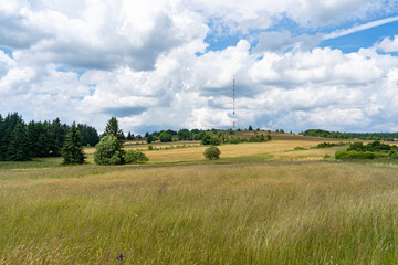Das Naturschutzgebiet Lange Rhön in der Kernzone des Biosphärenreservat Rhön, Hessen, Bayern,...