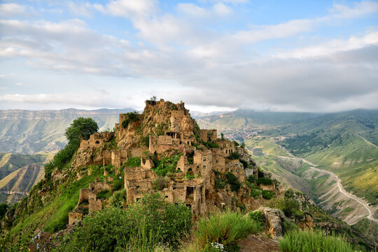 Abandoned mountain village Gamsutl