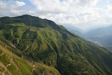 Fototapeta premium Beautiful mountain landscape of Dagestan, Russia