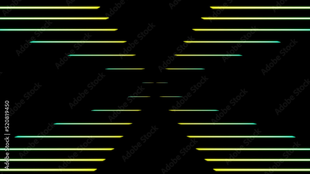 Poster abstract gradient parallel lines moving and creating an x letter. design. horizontal stripes moving 