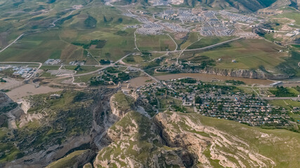 Historical Hasankeyf village in Batman, Turkey located on Dicle (Tigris) River.