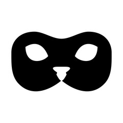 Cat's eyes in simple mask silhouette.