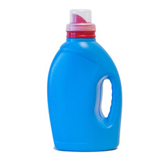 One detergent bottle isolated on white.