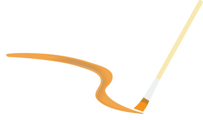 絵筆のイラスト