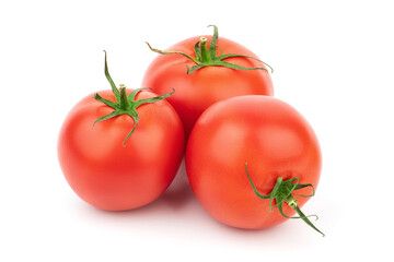 Tomato isolated on white background. Fresh vegetable isolated on white background. 