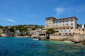 Fototapeta na wymiar Hotel Maricel, Cala Major, Palma, Mallorca, balearic islands, spain, europe