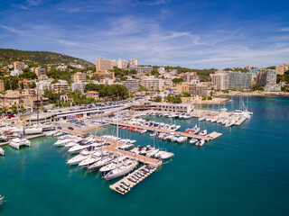 Obraz premium puerto deportivo Cala Nova, Cala Major, Palma, Mallorca, balearic islands, spain, europe