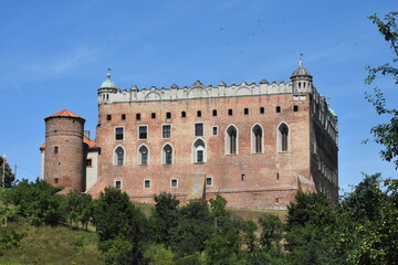 Fototapeta na wymiar Fasada dawnego zamku krzyżackiego w Polsce