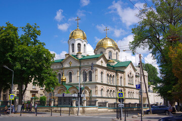 Fototapeta na wymiar Moldova. Kishinev. 05.20.2022. View of a small church in the city.