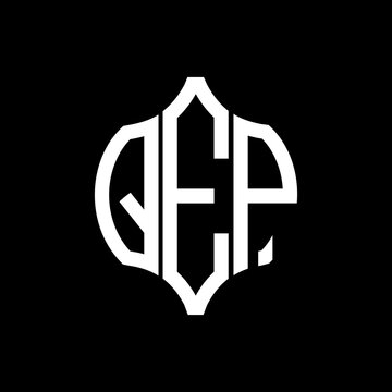 QEP letter logo. QEP best black background vector image. QEP Monogram logo design for entrepreneur and business.
