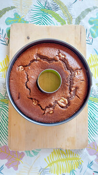 chocolate cake and coffee