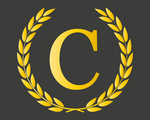 Letter C Initial Luxurious Brand Logo Template