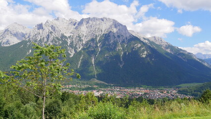 Blick auf Mittenwald